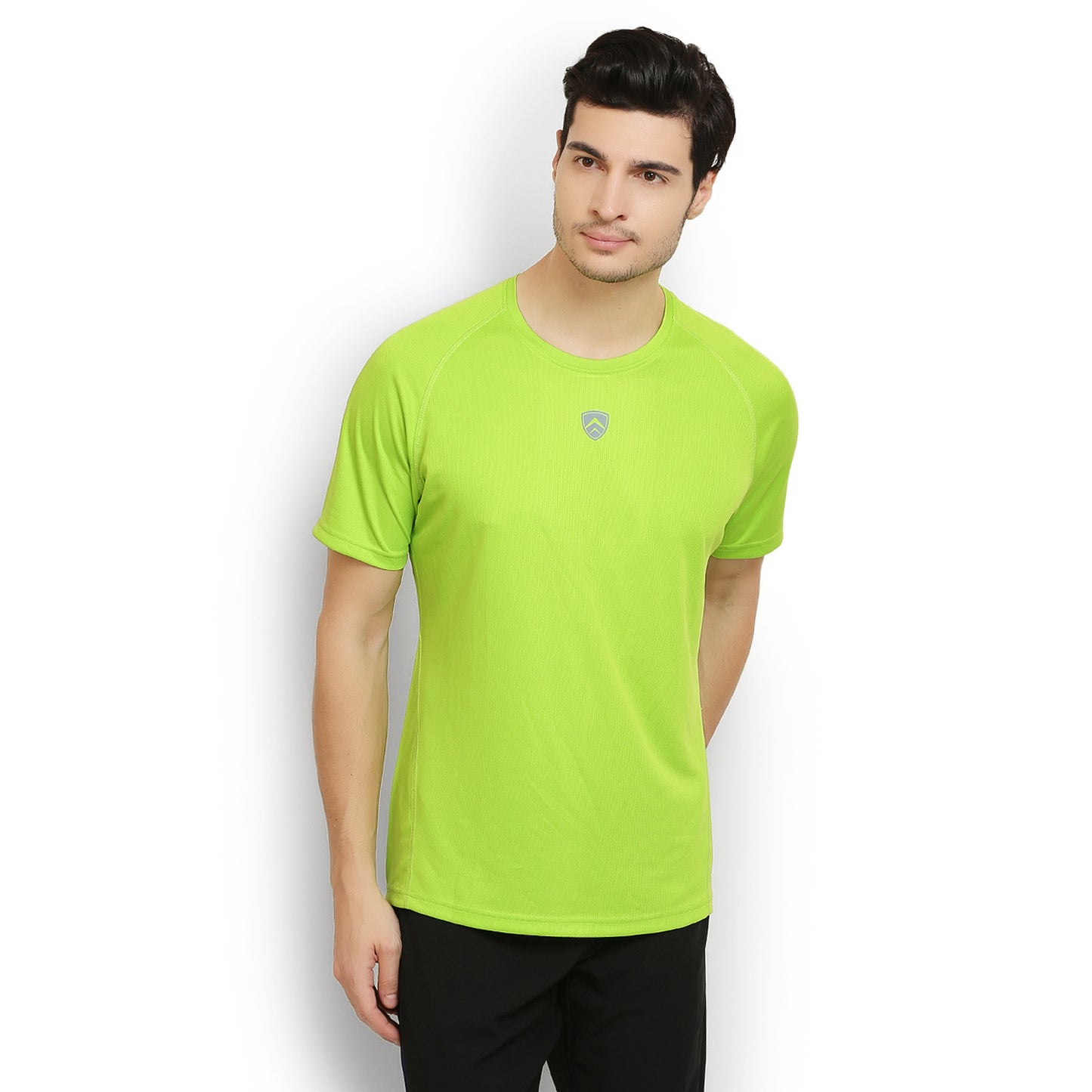 ARMR Mens Neon Green SPORT CREW NECK TEE