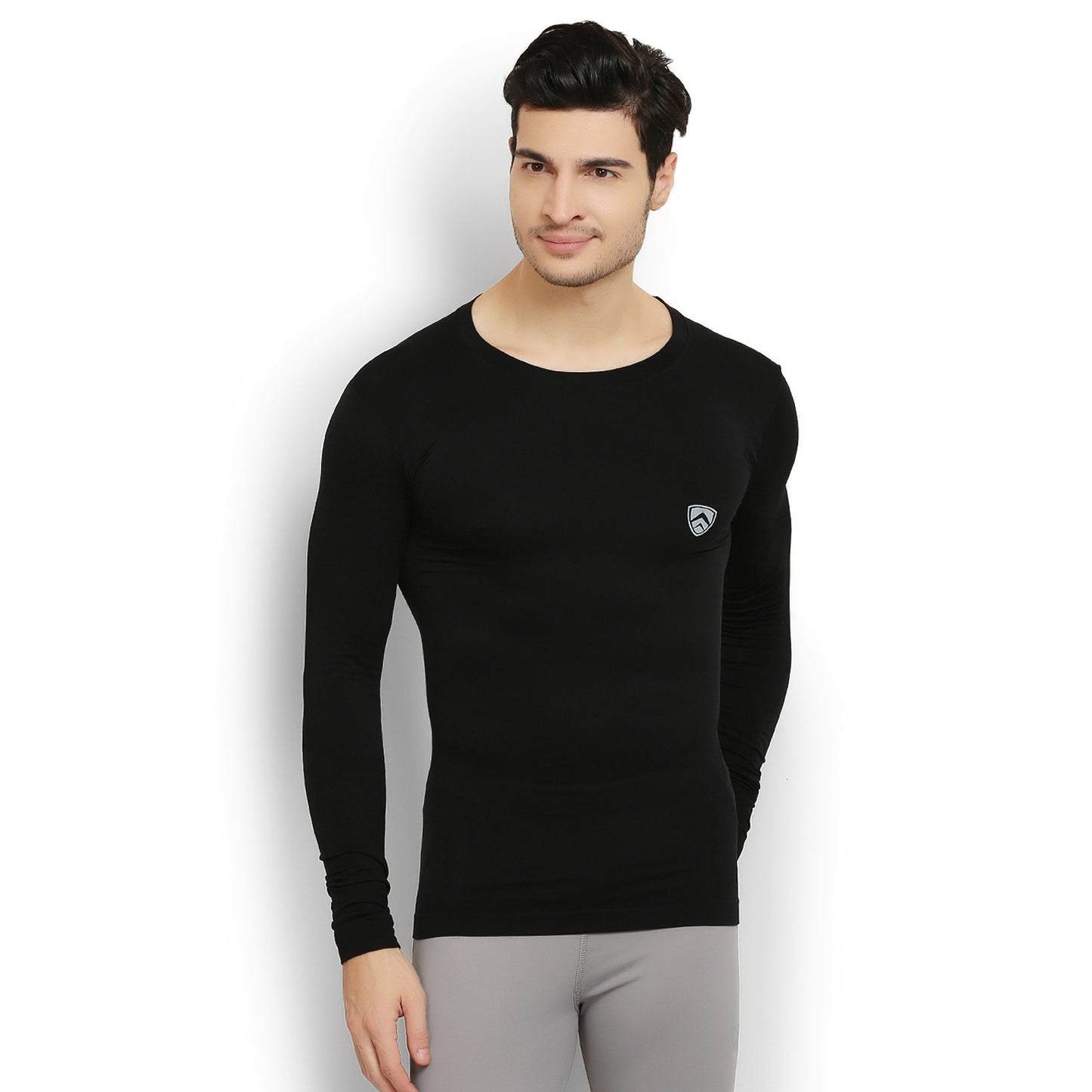 ARMR Unisex BLACK AIRE-PRO Full-Sleeve Seamless T-shirt