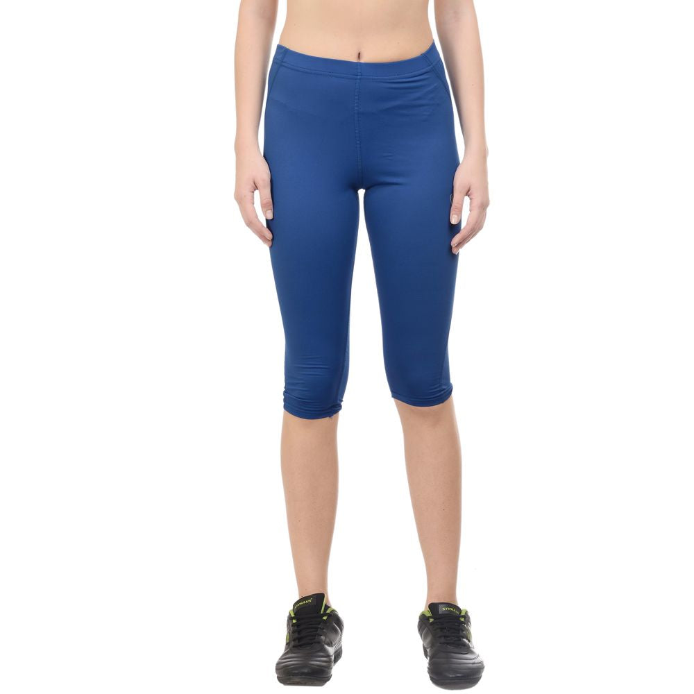 ARMR Women ROYAL BLUE SKYN 3/4th Capris