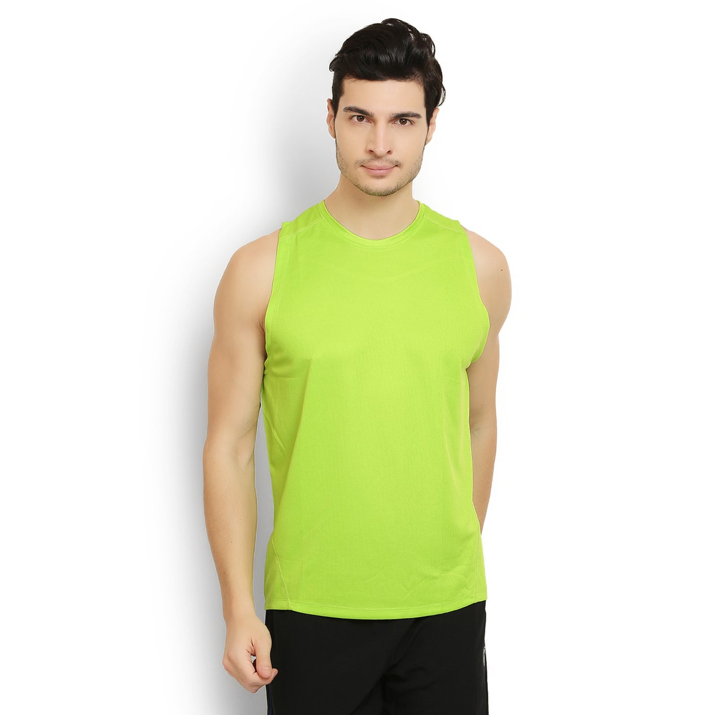 ARMR Mens Neon Green SPORT SLEEVELESS TEE