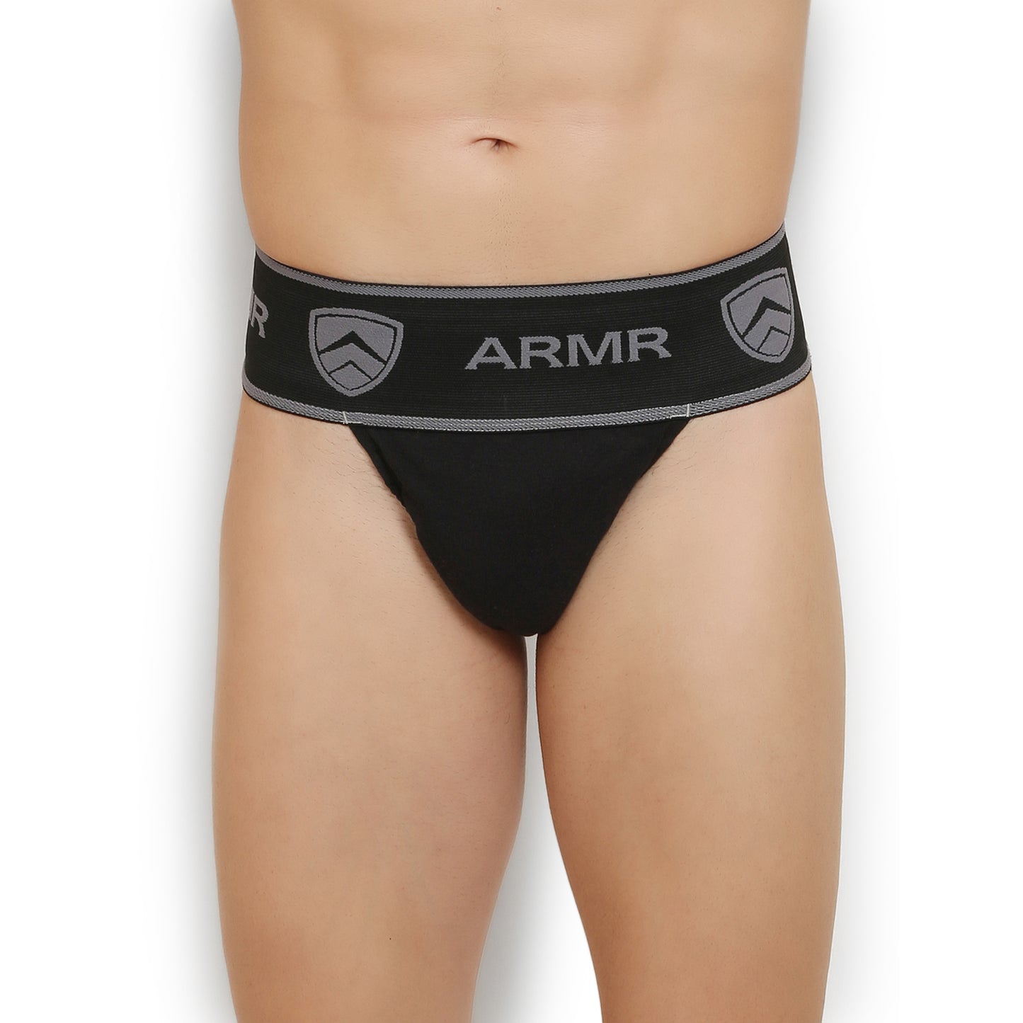 ARMR Men BLACK SPORT Supporter Jock-Strap 