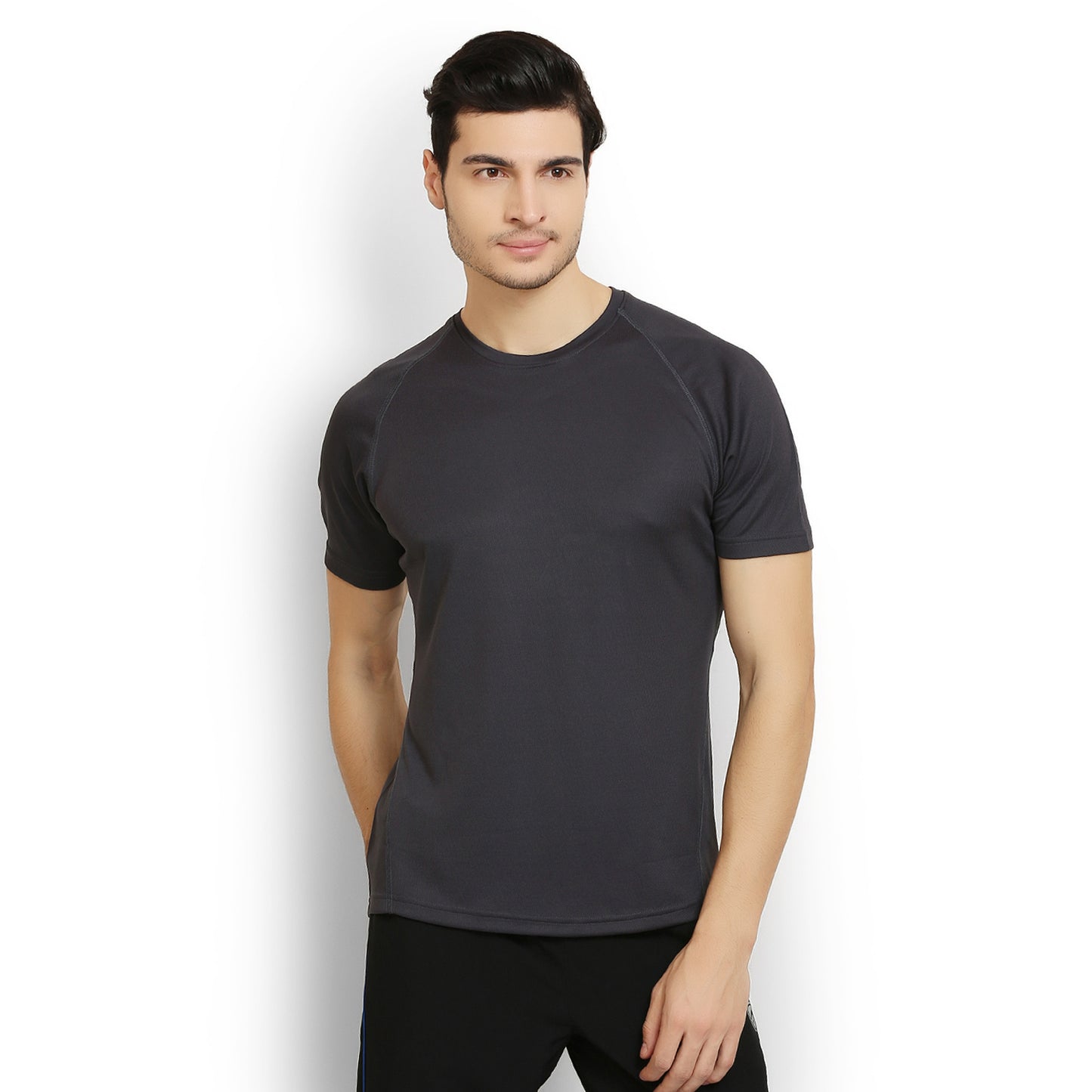 ARMR Mens Charcoal SPORT CREW NECK TEE