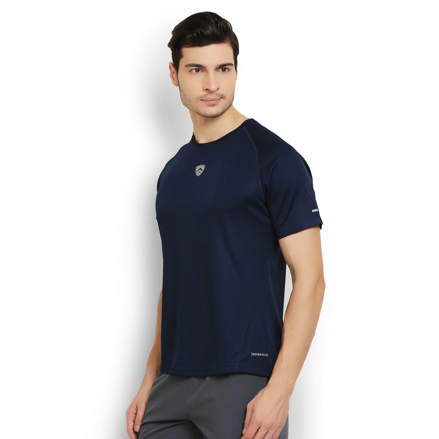 ARMR Mens Navy SPORT CREW NECK TEE