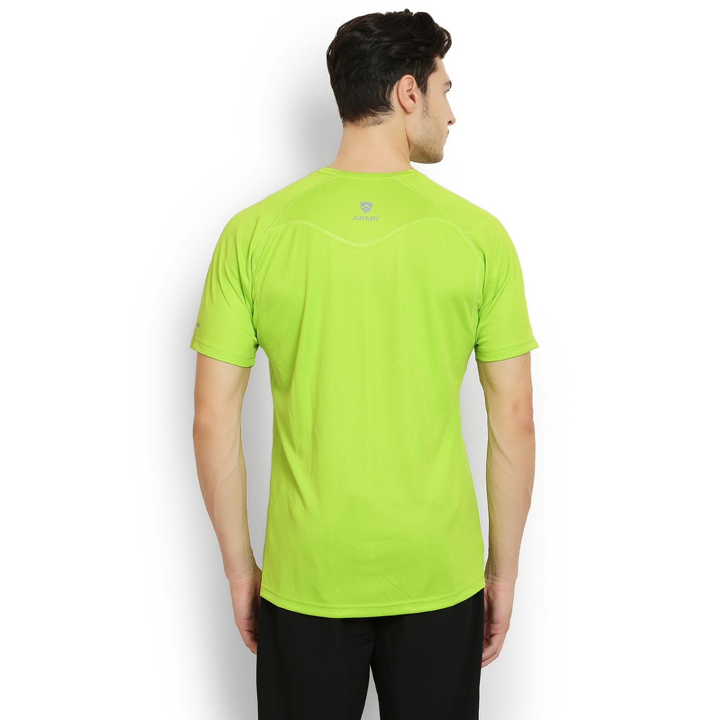 ARMR Mens Neon Green SPORT CREW NECK TEE