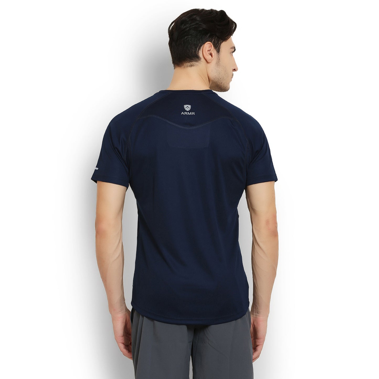 ARMR Mens Navy SPORT CREW NECK TEE