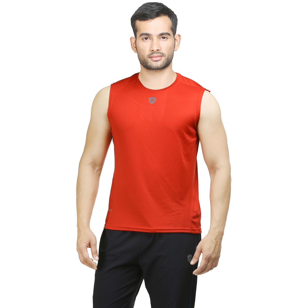 ARMR Mens Red SPORT SLEEVELESS TEE