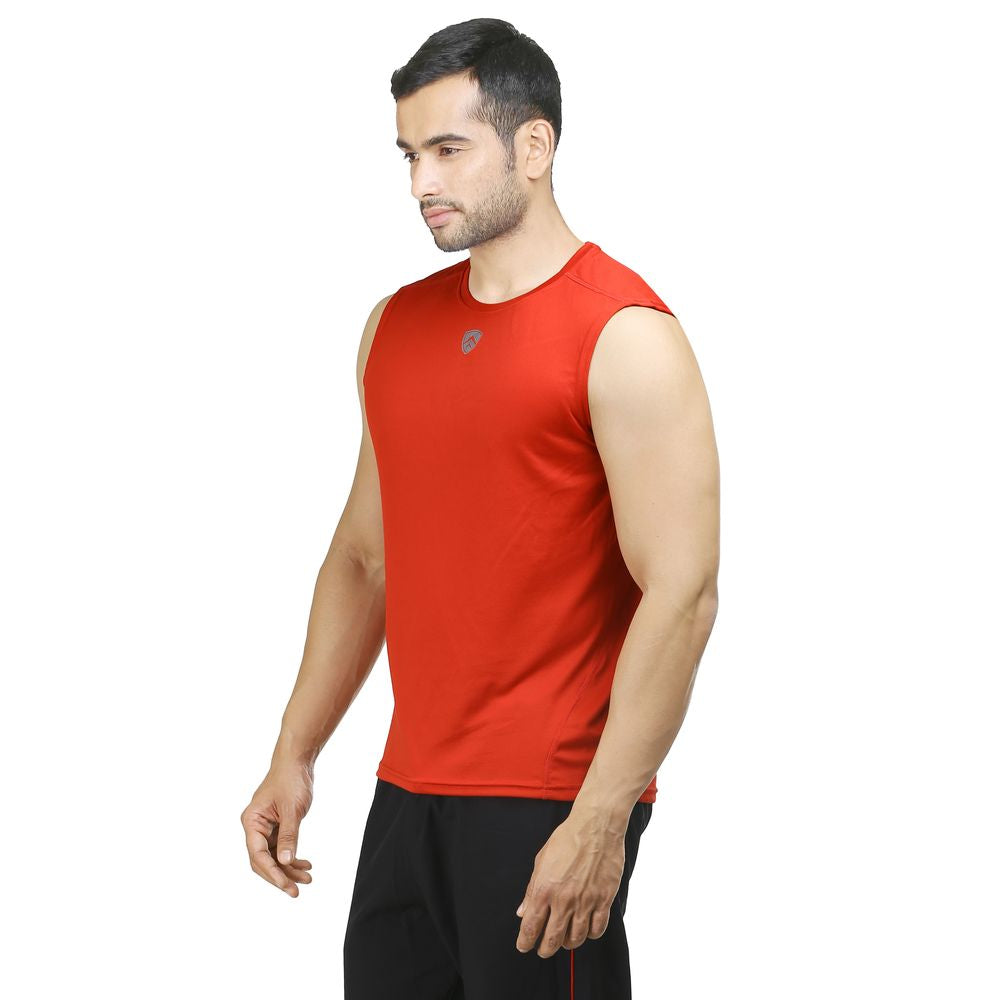 ARMR Mens Red SPORT SLEEVELESS TEE