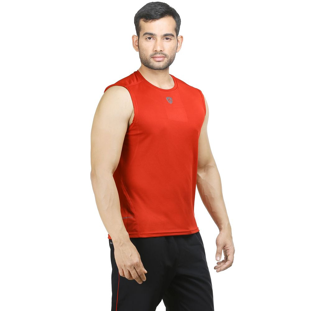 ARMR Mens Red SPORT SLEEVELESS TEE