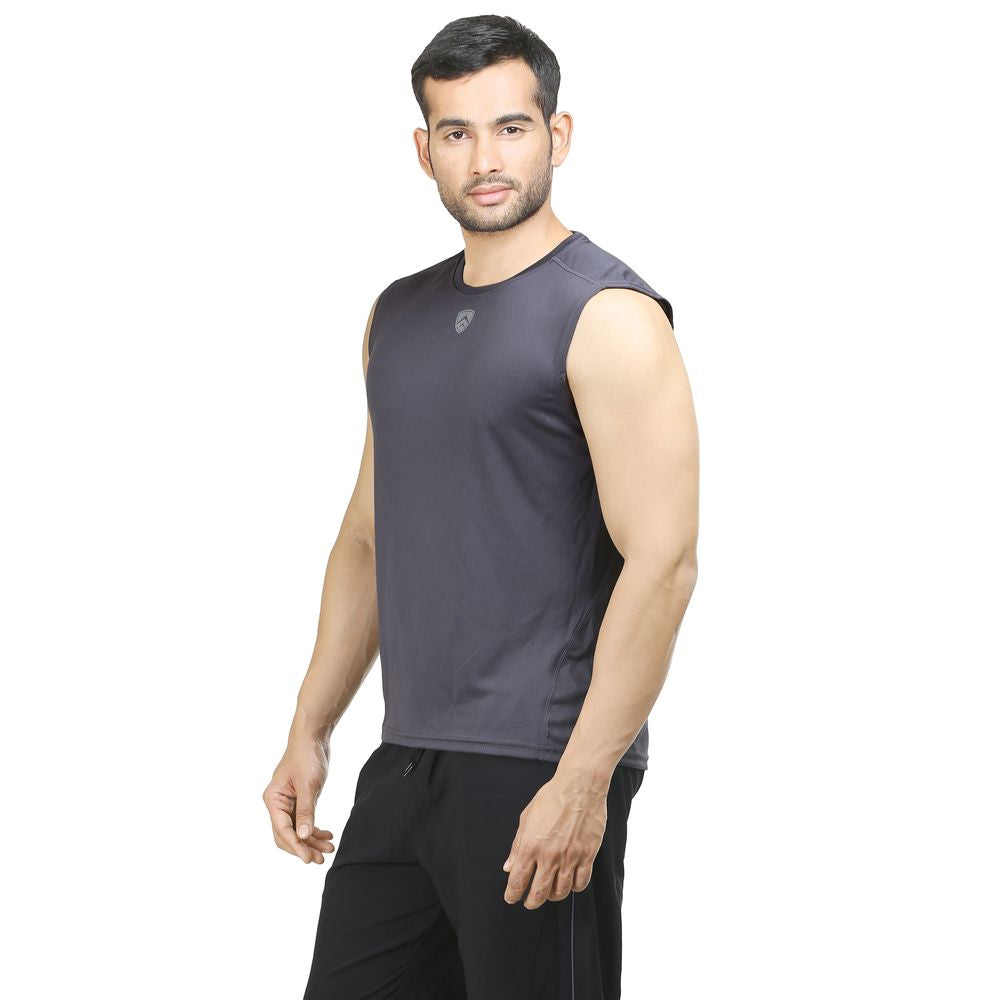 ARMR Mens Charcoal SPORT SLEEVELESS TEE