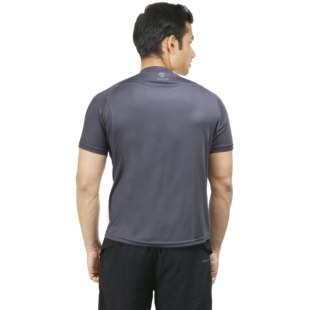 ARMR Mens Charcoal SPORT CREW NECK TEE