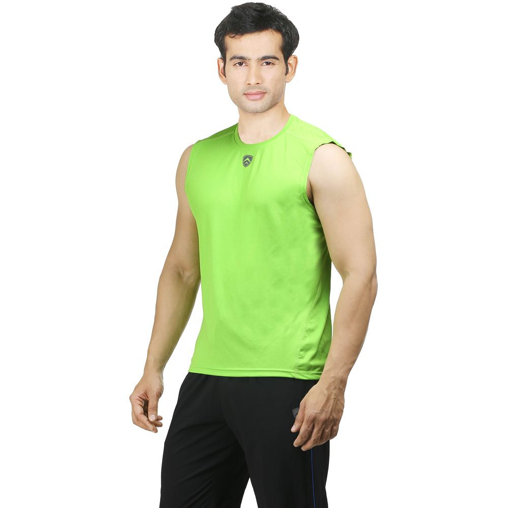 ARMR Mens Neon Green SPORT SLEEVELESS TEE