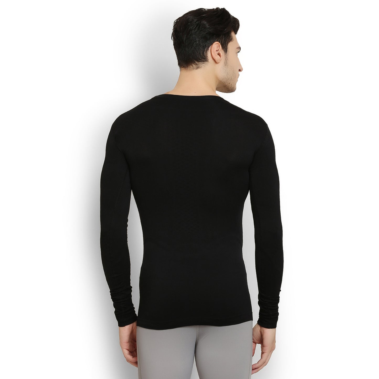 ARMR Unisex BLACK AIRE-PRO Full-Sleeve Seamless T-shirt