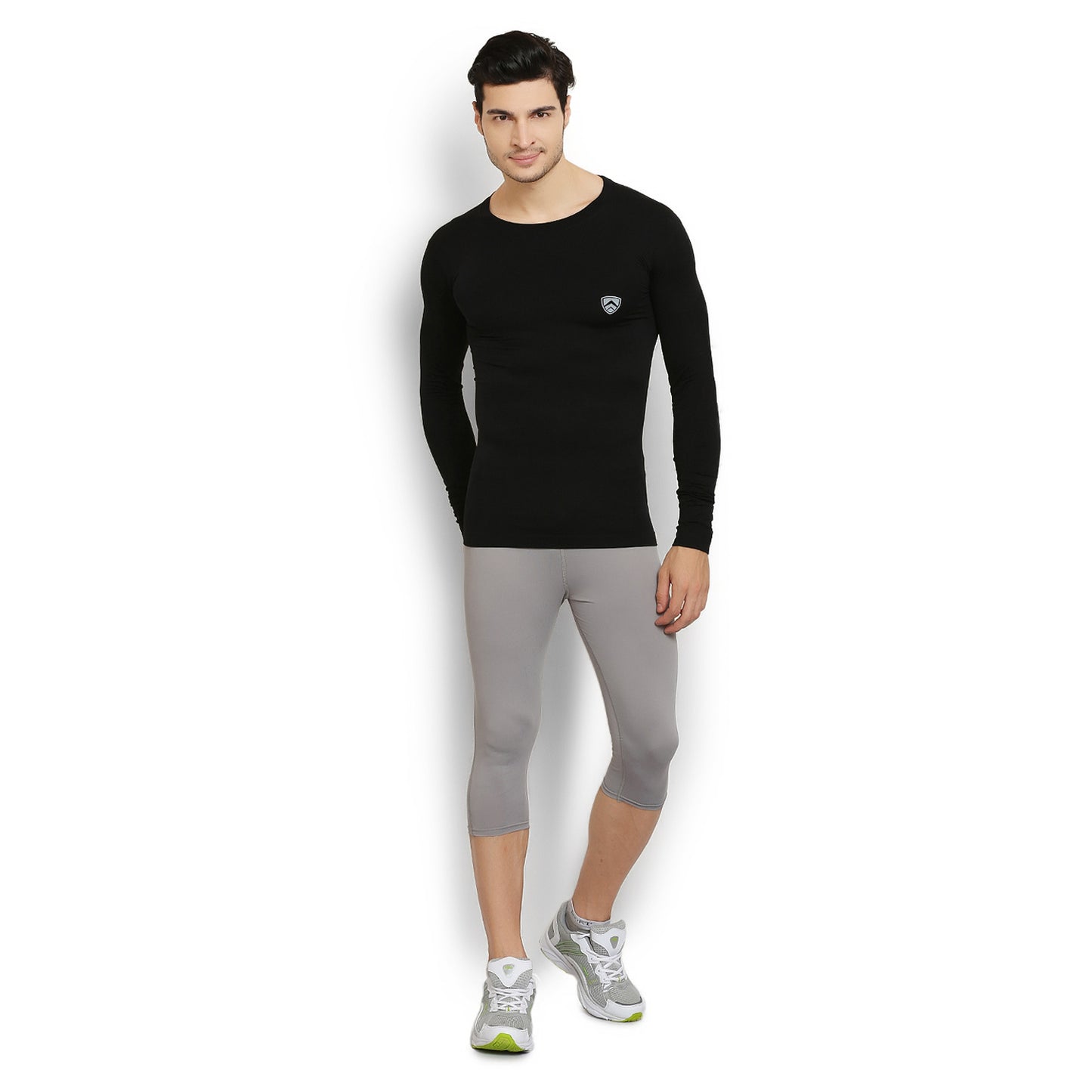 ARMR Unisex BLACK AIRE-PRO Full-Sleeve Seamless T-shirt