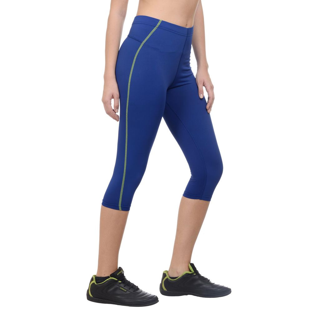 ARMR Women Turq.Blue/Neon Green  SPORT 3/4th Capris