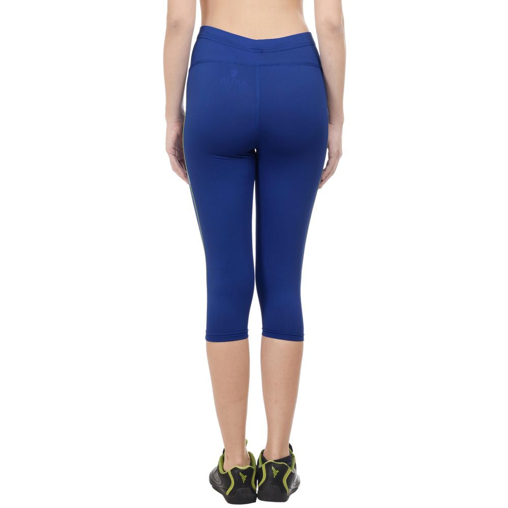 ARMR Women Turq.Blue/Neon Green SPORT 3/4th Capris