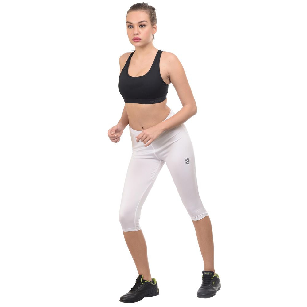 ARMR Women WHITE SKYN 3/4th Capris