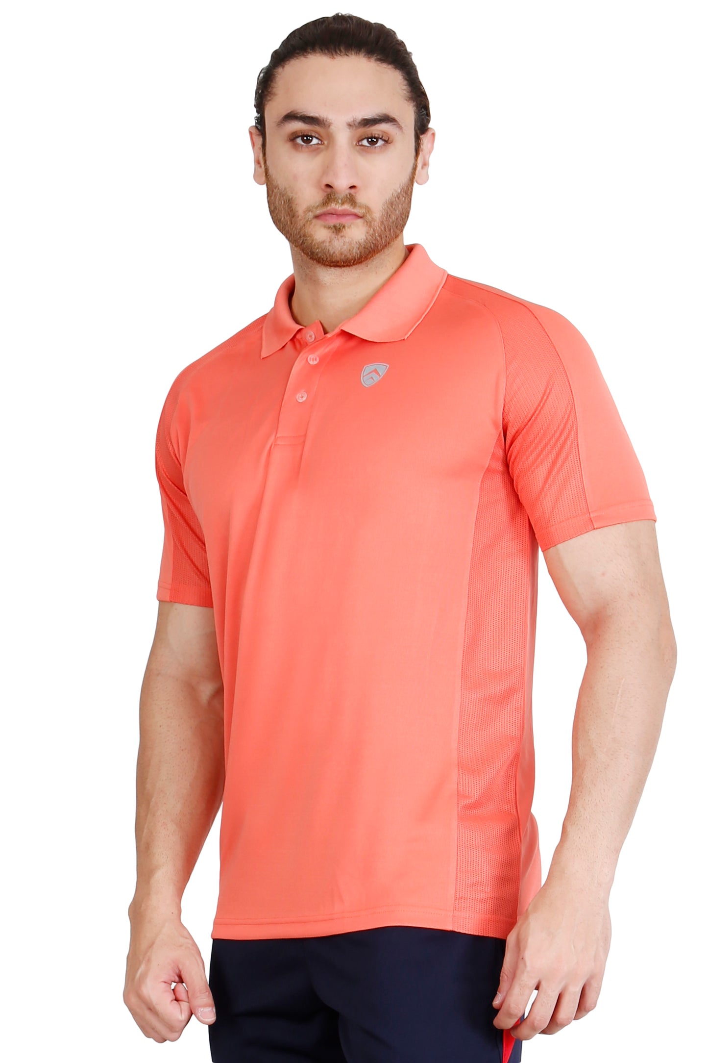 ARMR Men’s Living Coral SPORT PERFORMANCE POLO