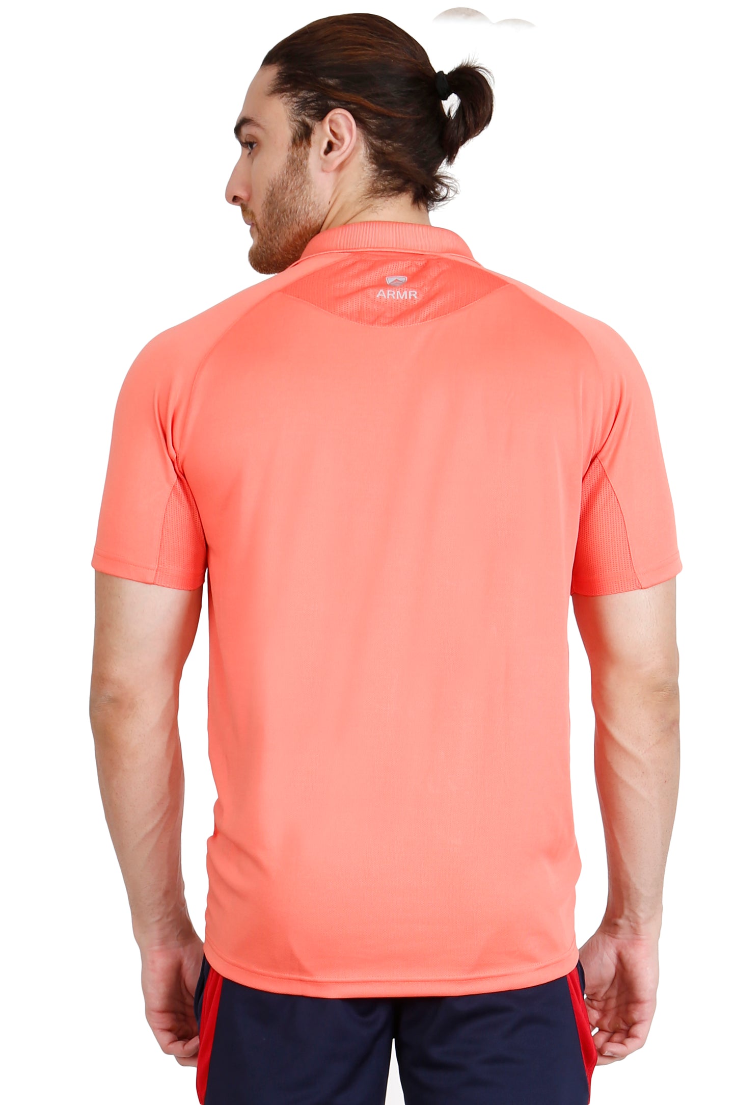 ARMR Men’s Living Coral SPORT PERFORMANCE POLO