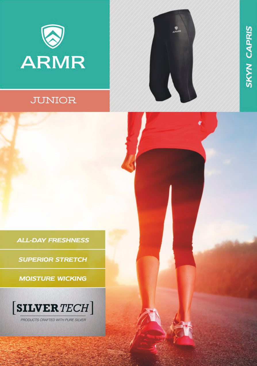 ARMR Junior Women GREY SKYN 3/4th Capris