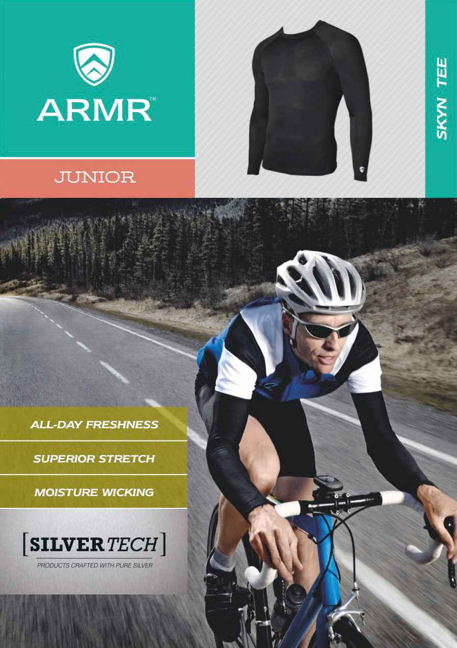 ARMR Junior Unisex BLACK SKYN Full-Sleeve T-shirt