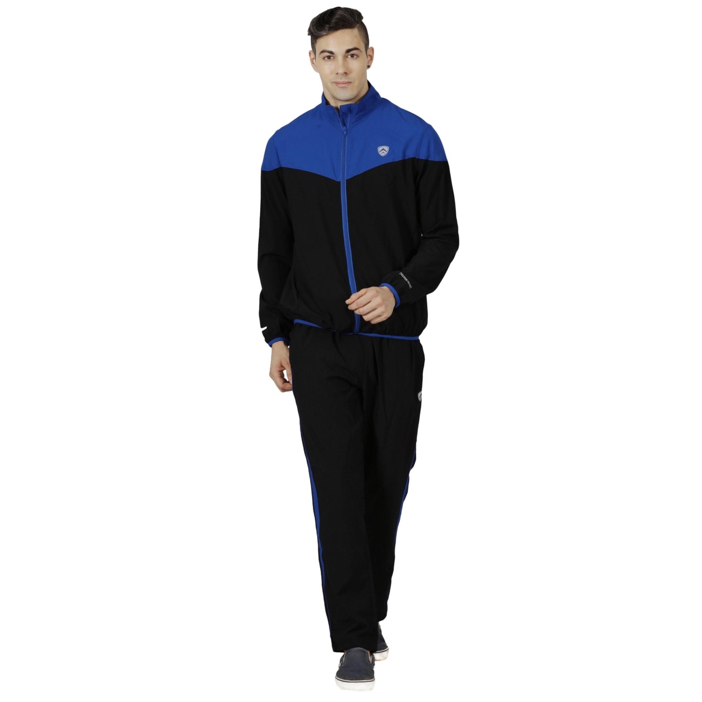 ARMR Mens Black/Blue SPORT TRAINING JACKET - V-Front