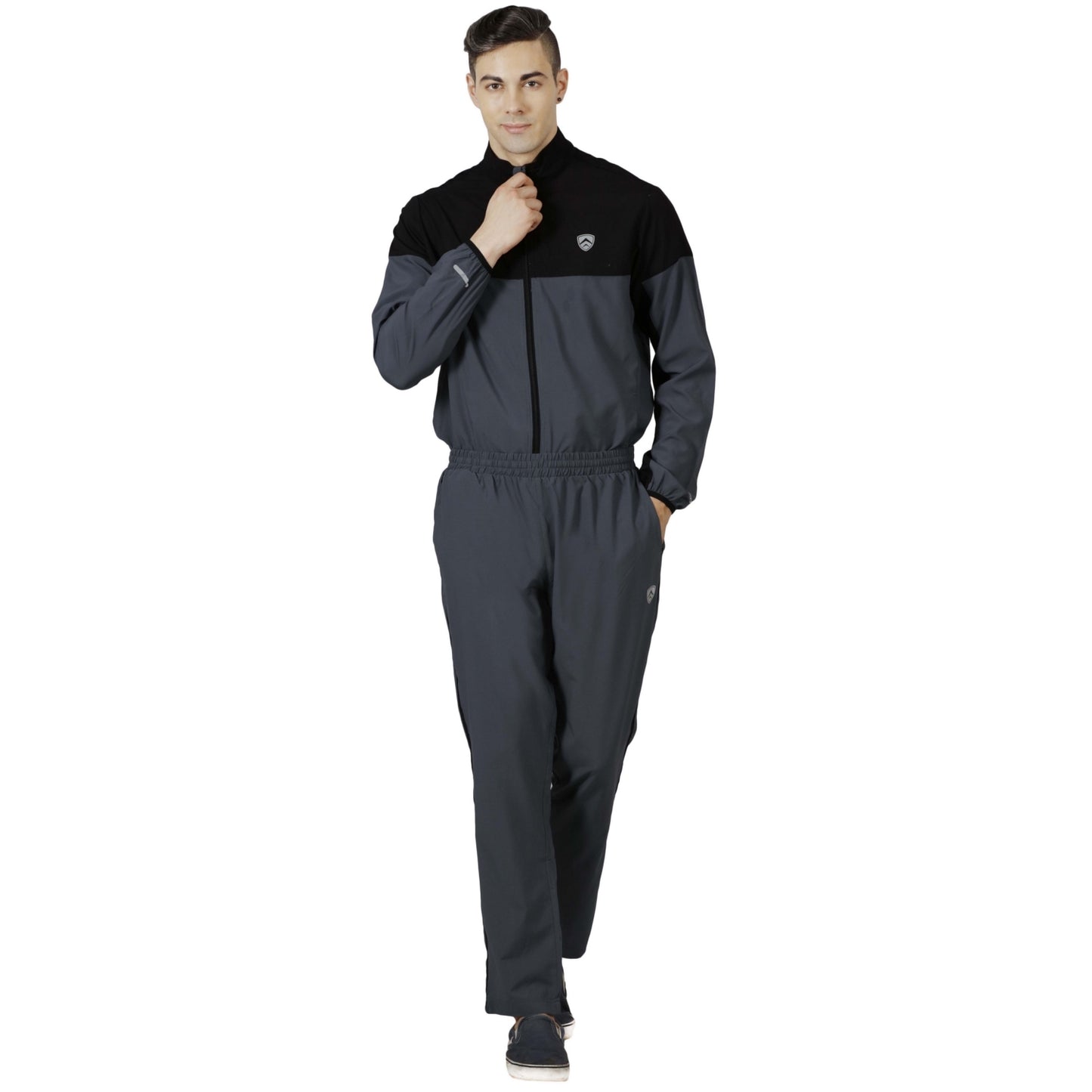 ARMR Mens Graphite/Black SPORT TRAINING JACKET - Square Front