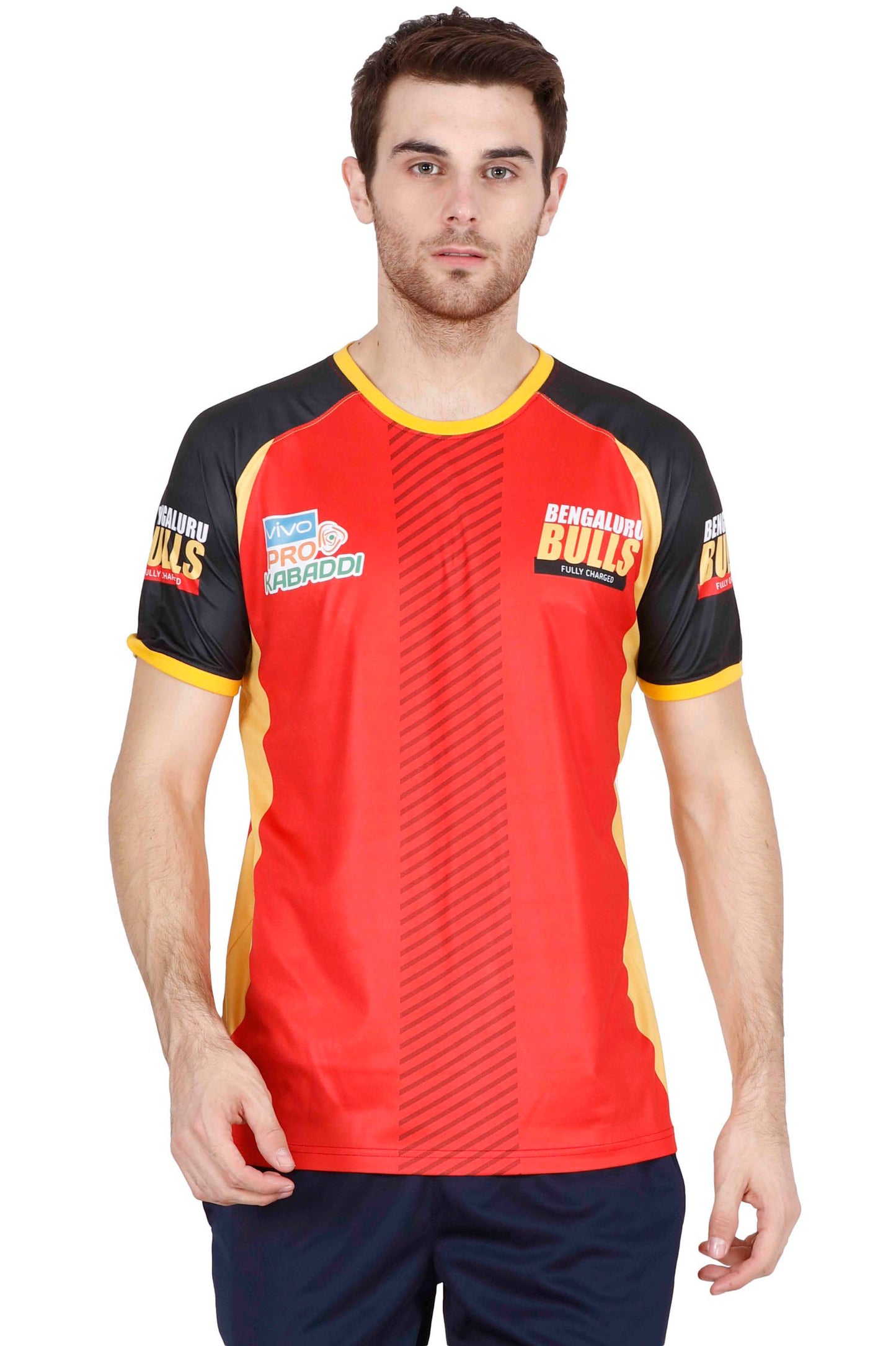 BENGALURU BULLS RED PREMIUM CUSTOM-MADE SUBLIMATED REPLICA TEE