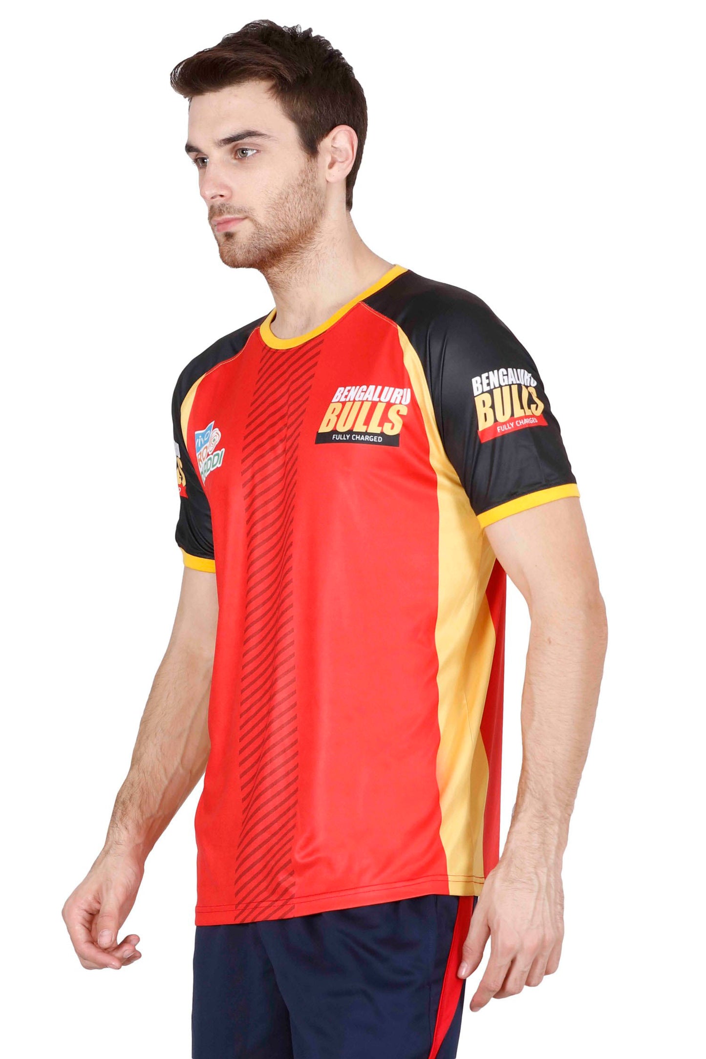 BENGALURU BULLS RED PREMIUM CUSTOM-MADE SUBLIMATED REPLICA TEE