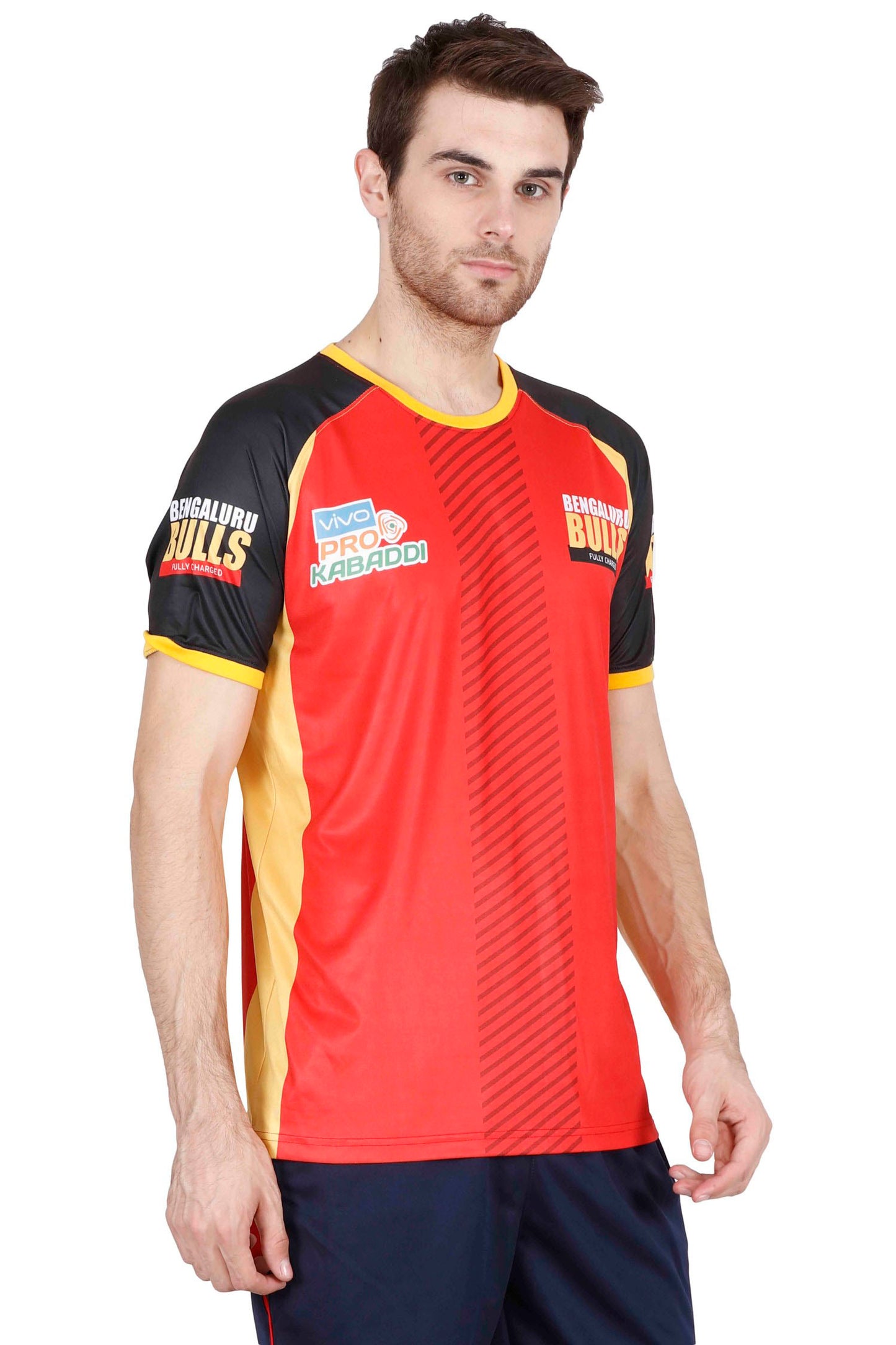 BENGALURU BULLS RED PREMIUM CUSTOM-MADE SUBLIMATED REPLICA TEE