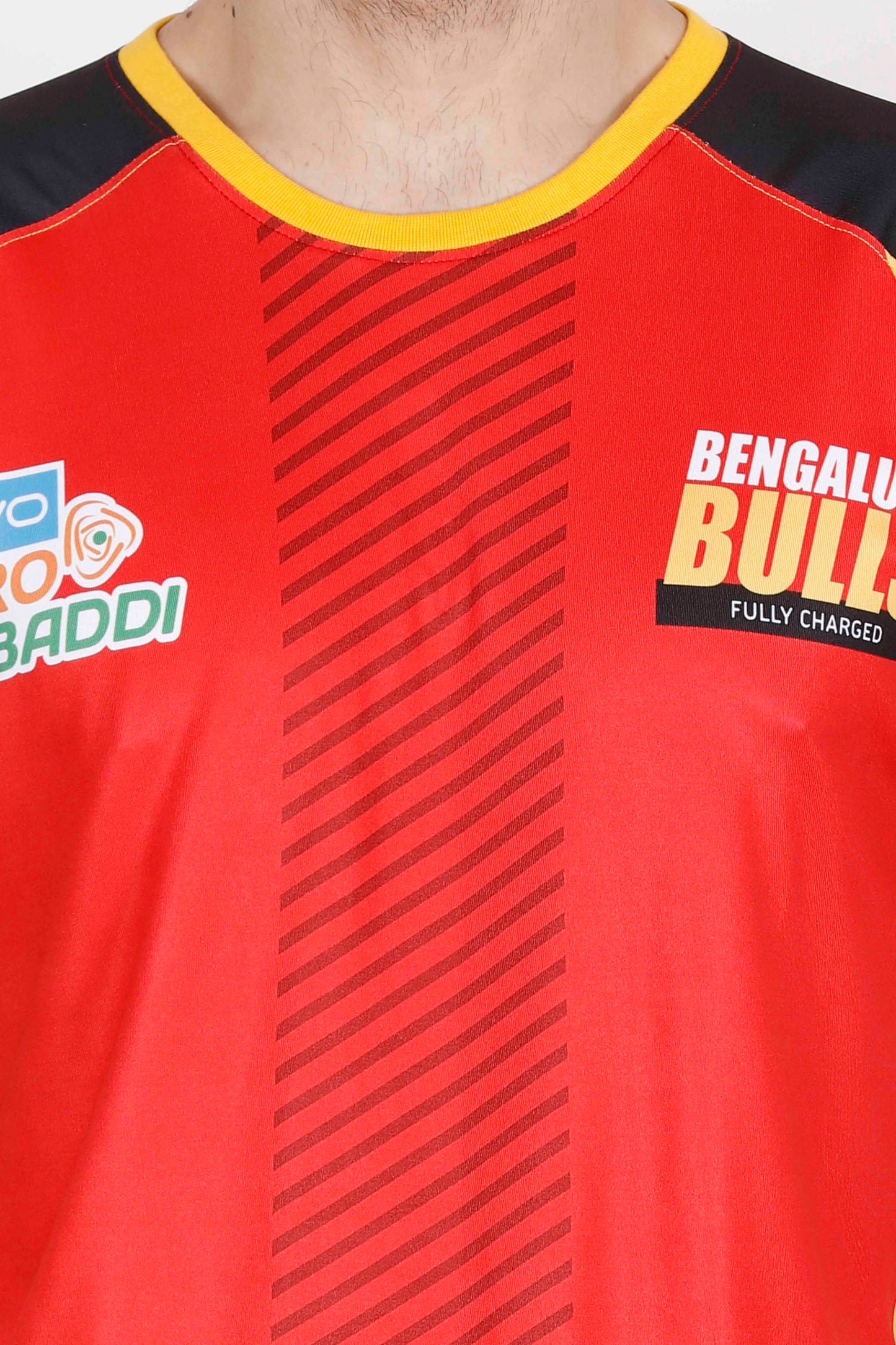 BENGALURU BULLS RED PREMIUM CUSTOM-MADE SUBLIMATED REPLICA TEE