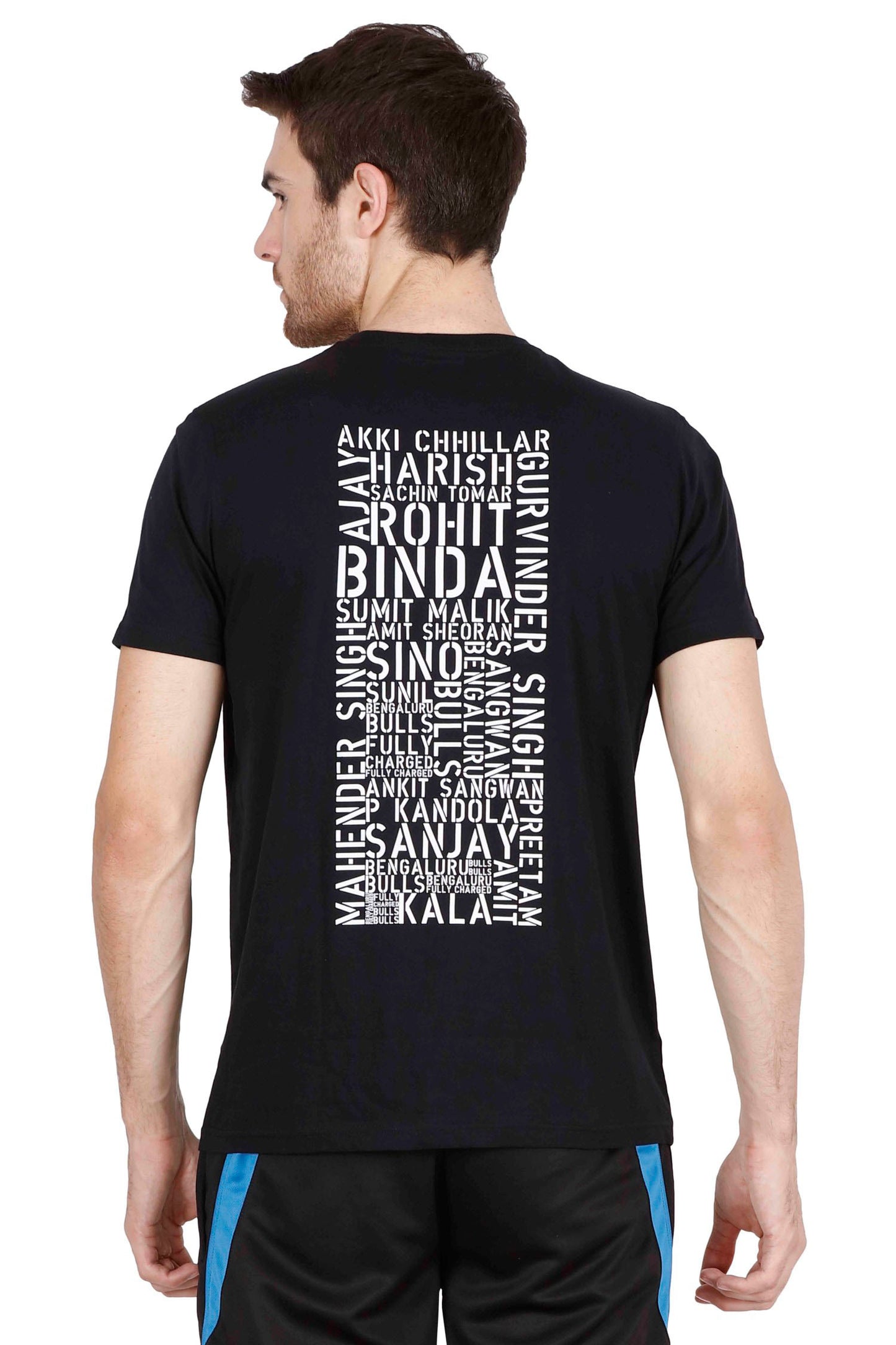 BENGALURU BULLS BLACK PREMIUM TEAM-NAMES TEE 