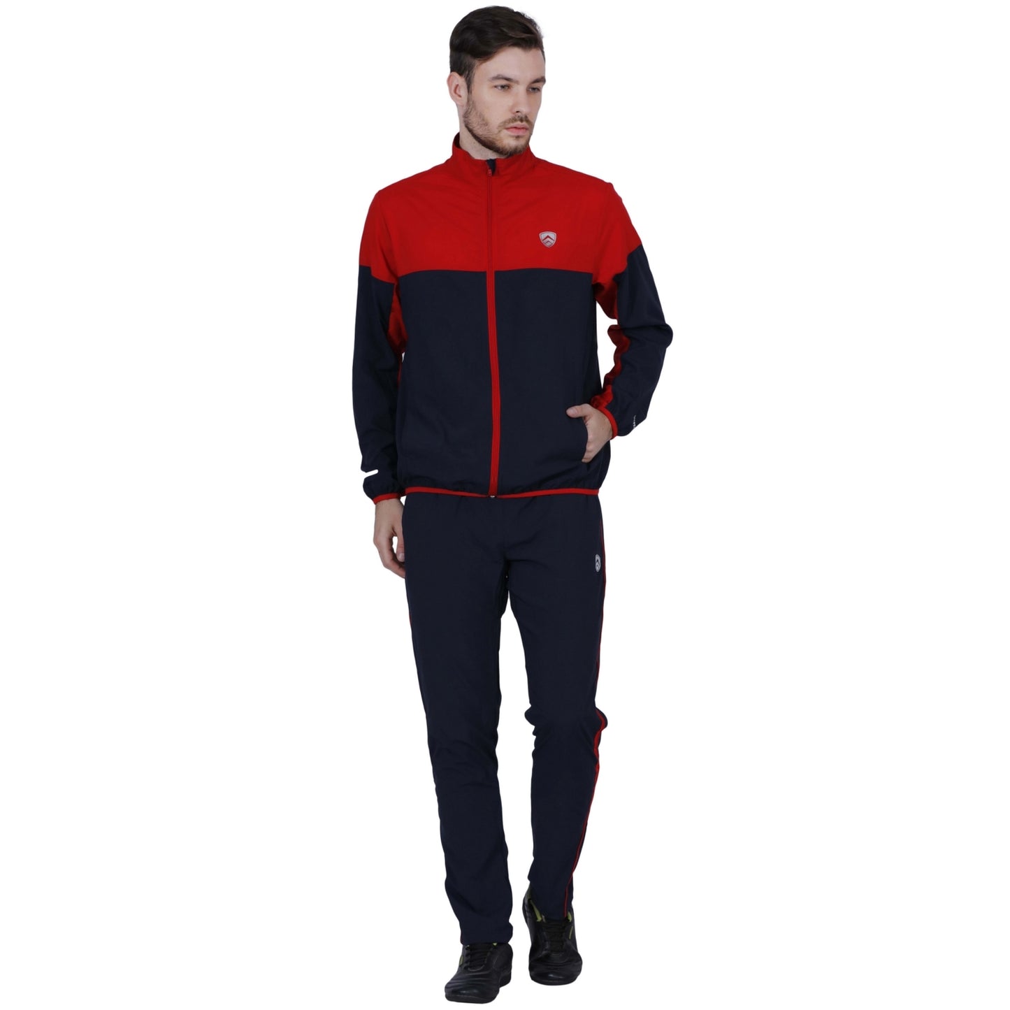 ARMR Mens Navy/Red SPORT TRAINING JACKET - Square Front