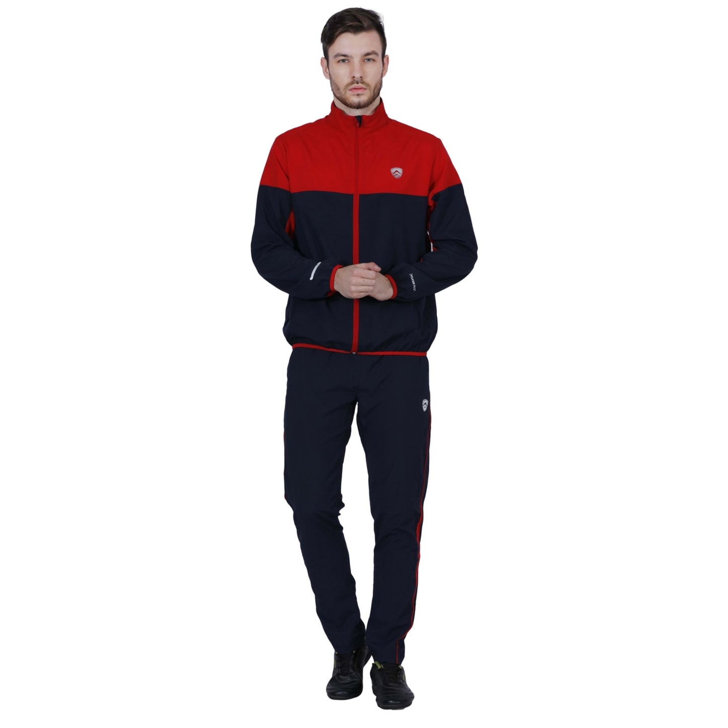 ARMR Mens Navy/Red SPORT TRAINING JACKET - Square Front