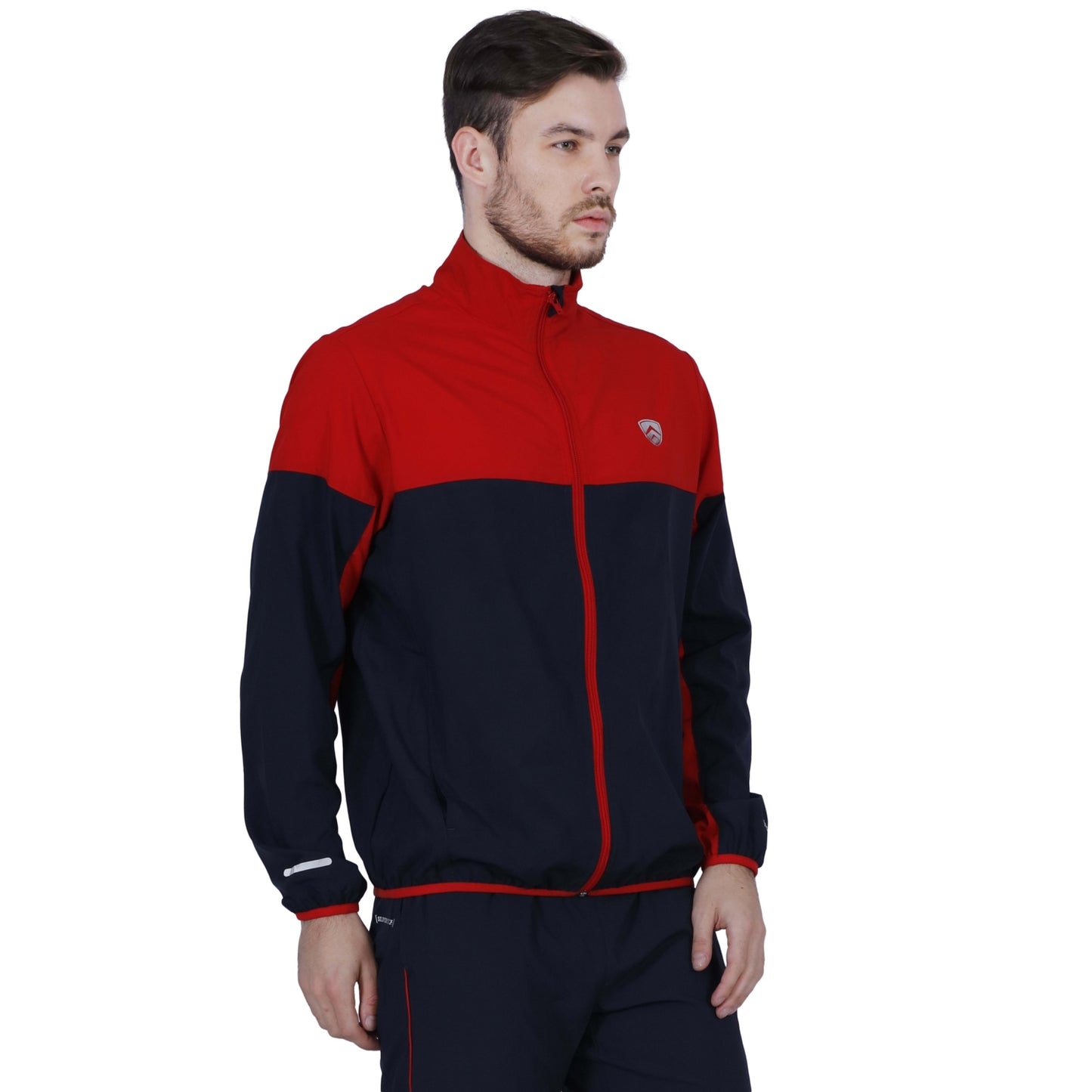 ARMR Mens Navy/Red SPORT TRAINING JACKET - Square Front