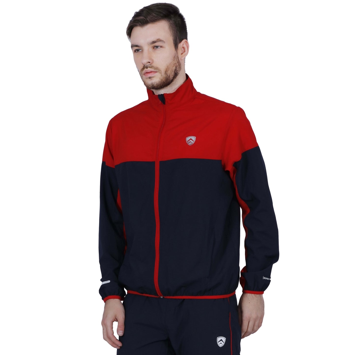 ARMR Mens Navy/Red SPORT TRAINING JACKET - Square Front