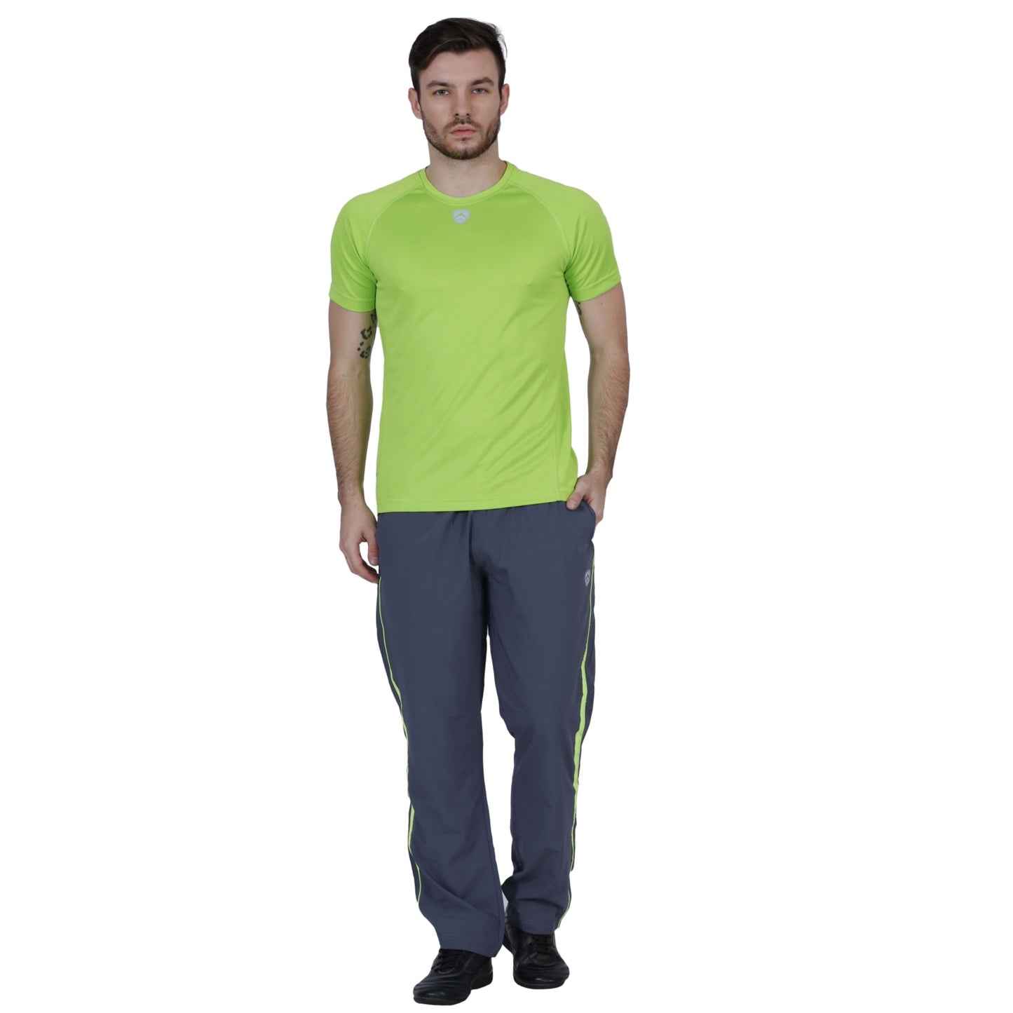 ARMR Mens Graphite/Neon Green SPORT TRAINING PANTS