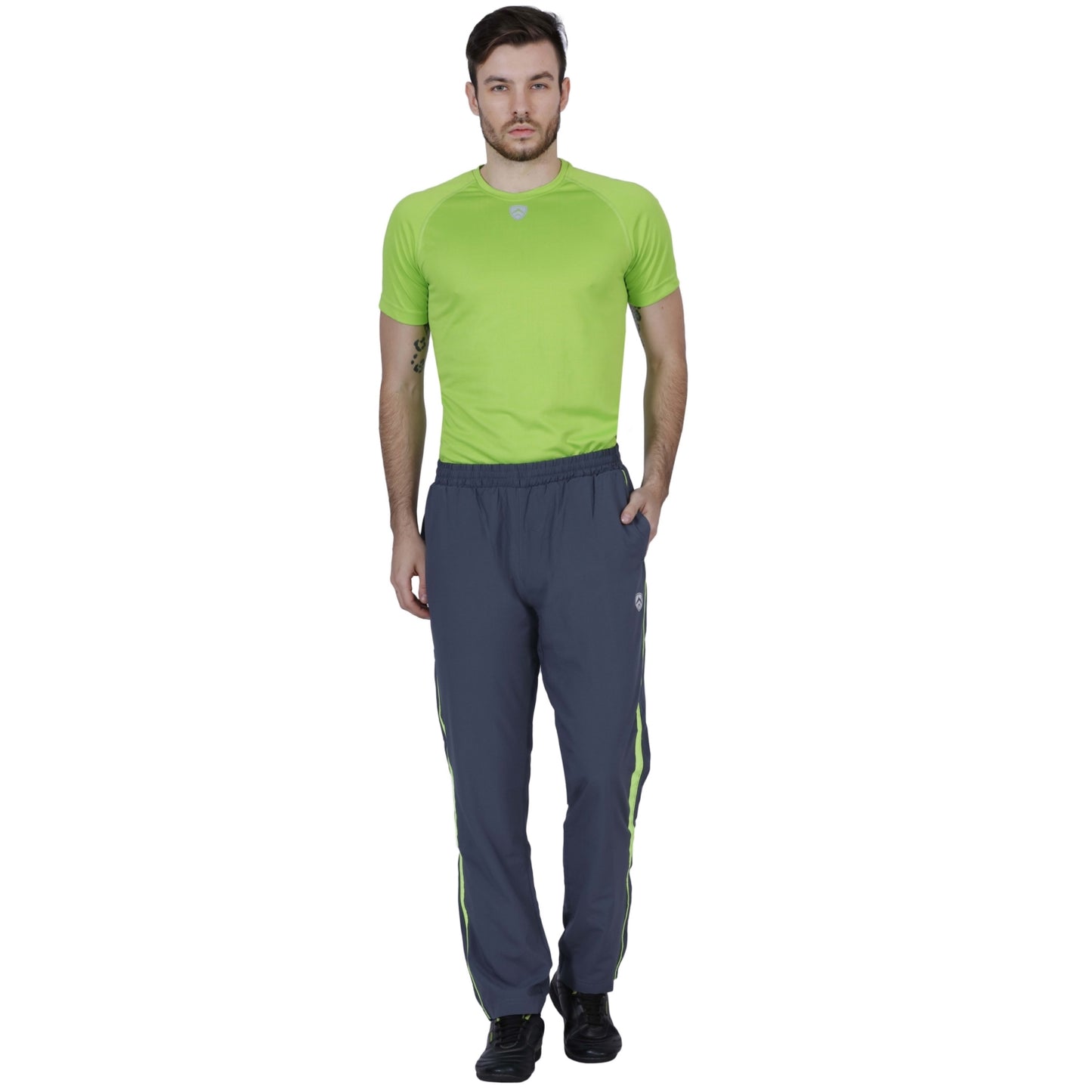 ARMR Mens Graphite/Neon Green SPORT TRAINING PANTS