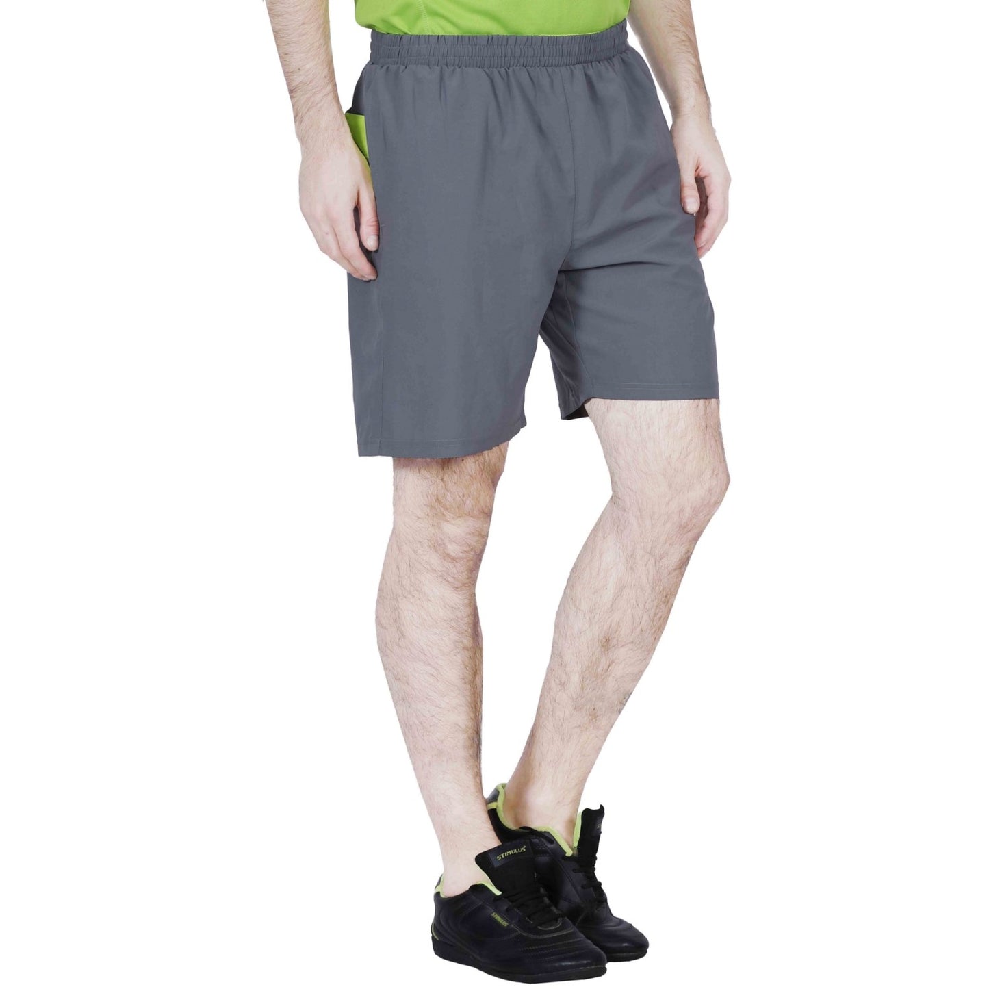 ARMR Mens Graphite/Neon Green SPORT TRAINING SHORTS