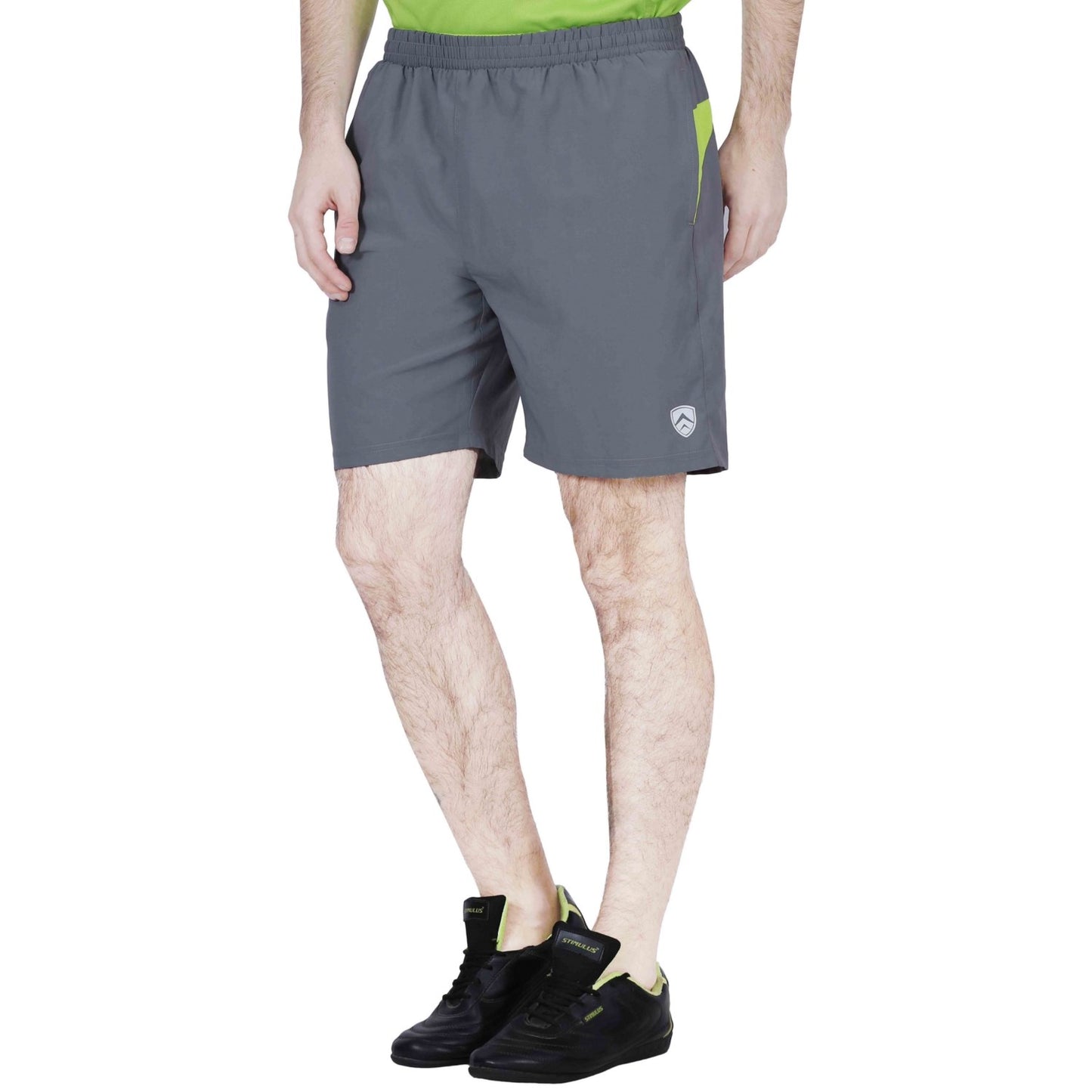 ARMR Mens Graphite/Neon Green SPORT TRAINING SHORTS