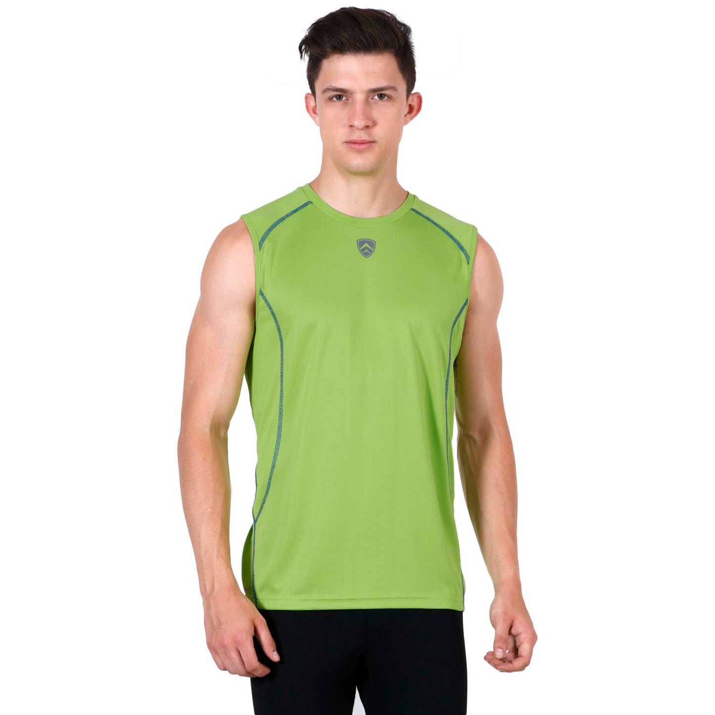 ARMR Men’s Neon Gree/Vivid Blue SPORT PERFORMANCE SINGLET