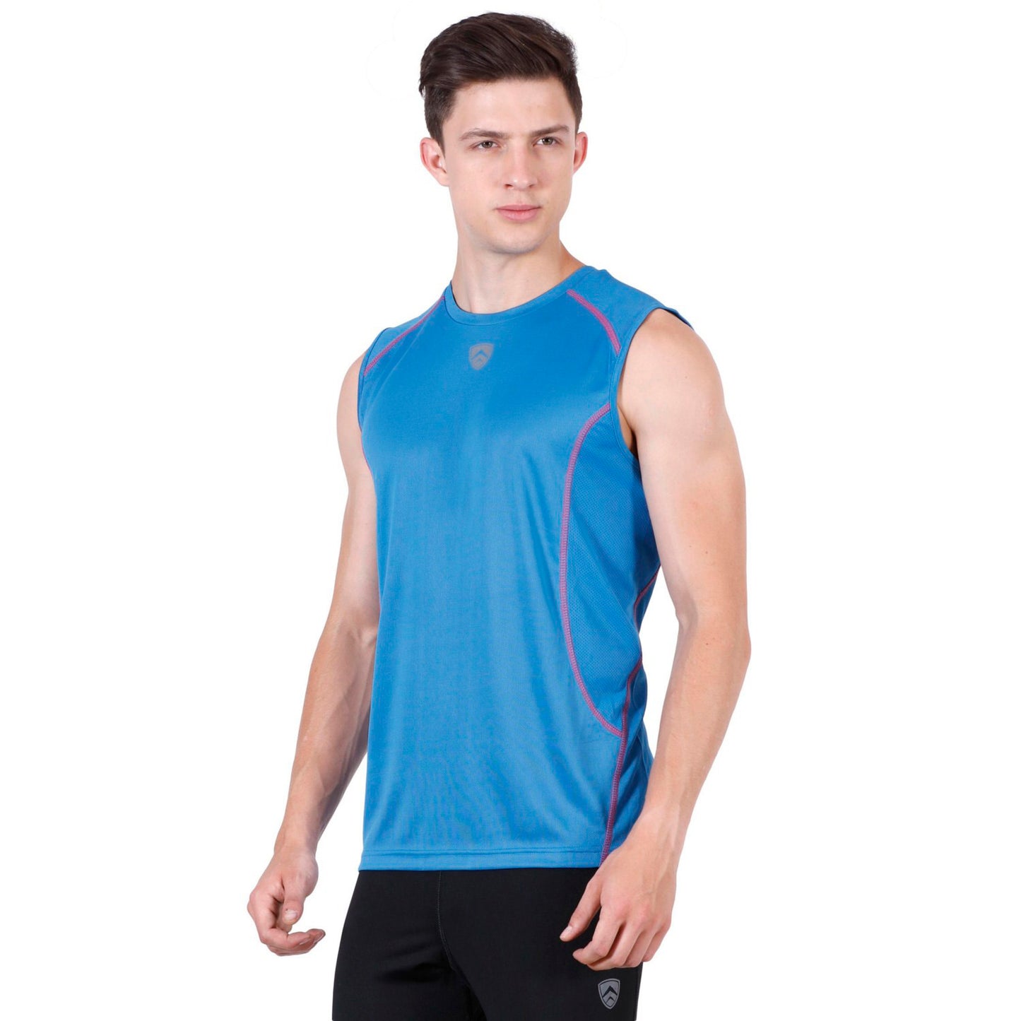 ARMR Men’s Vivid Blue/Azalea SPORT PERFORMANCE SINGLET