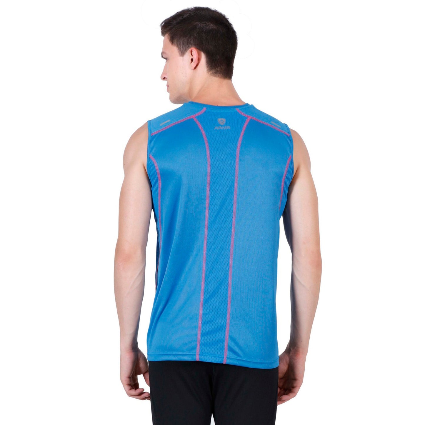 ARMR Men’s Vivid Blue/Azalea SPORT PERFORMANCE SINGLET