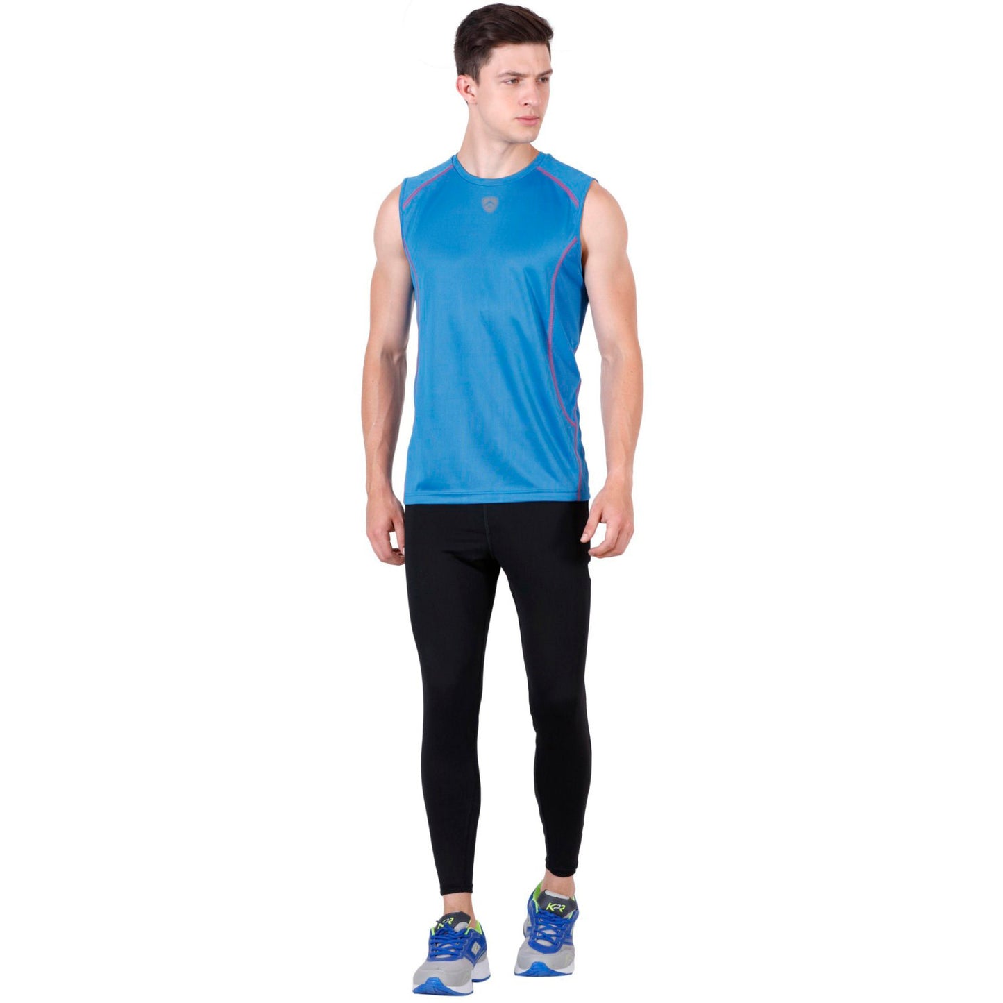 ARMR Men’s Vivid Blue/Azalea SPORT PERFORMANCE SINGLET