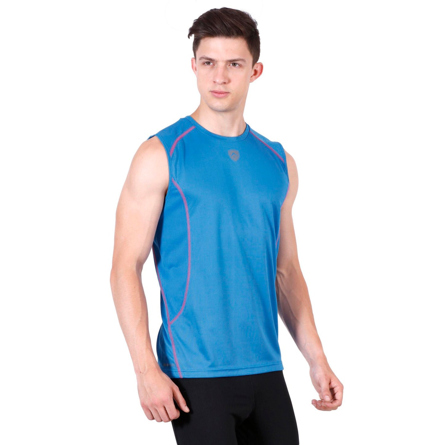 ARMR Men’s Vivid Blue/Azalea SPORT PERFORMANCE SINGLET