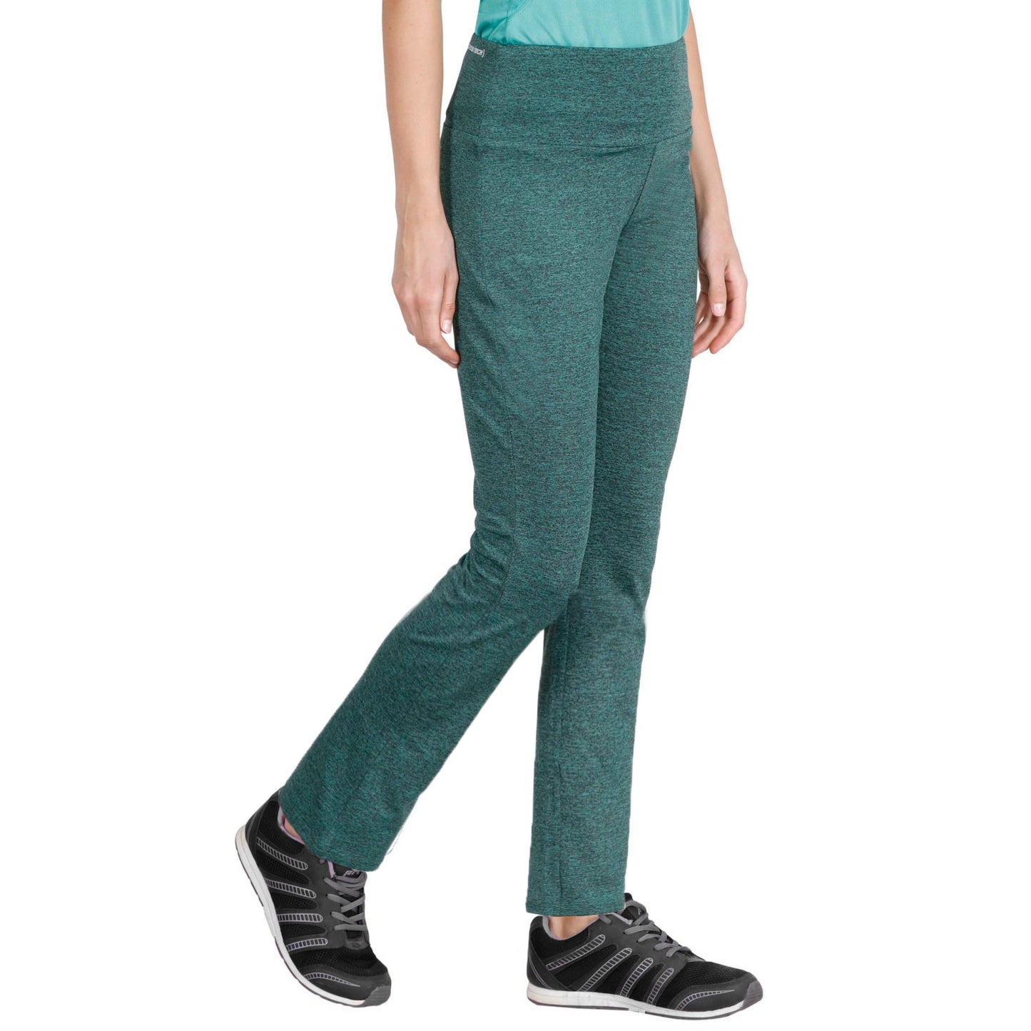 ARMR Women Green Melange SPORT YOGA PANTS