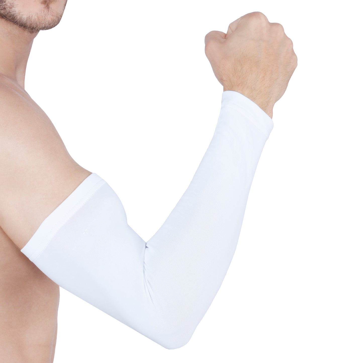 ARMR Unisex Pair of 2 WHITE SKYN Arm Sleeves