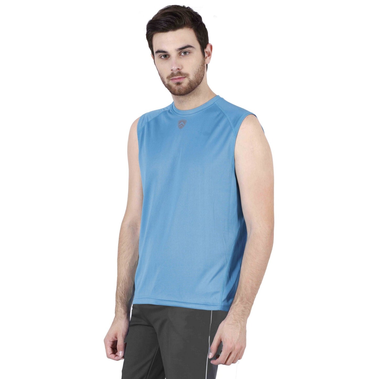 ARMR Mens Sky Blue SPORT SLEEVELESS TEE