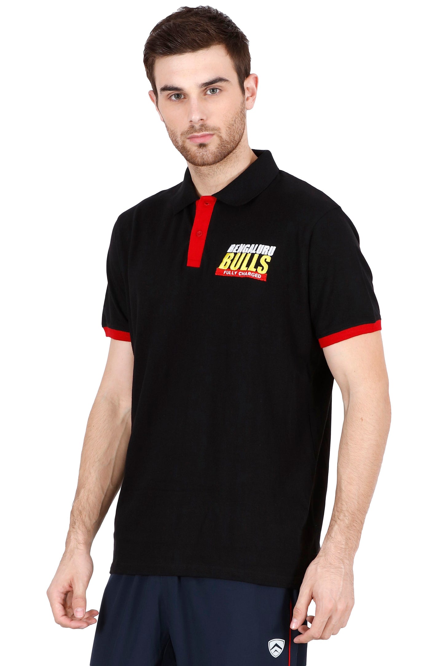 BENGALURU BULLS BLACK PREMIUM POLO TEE 