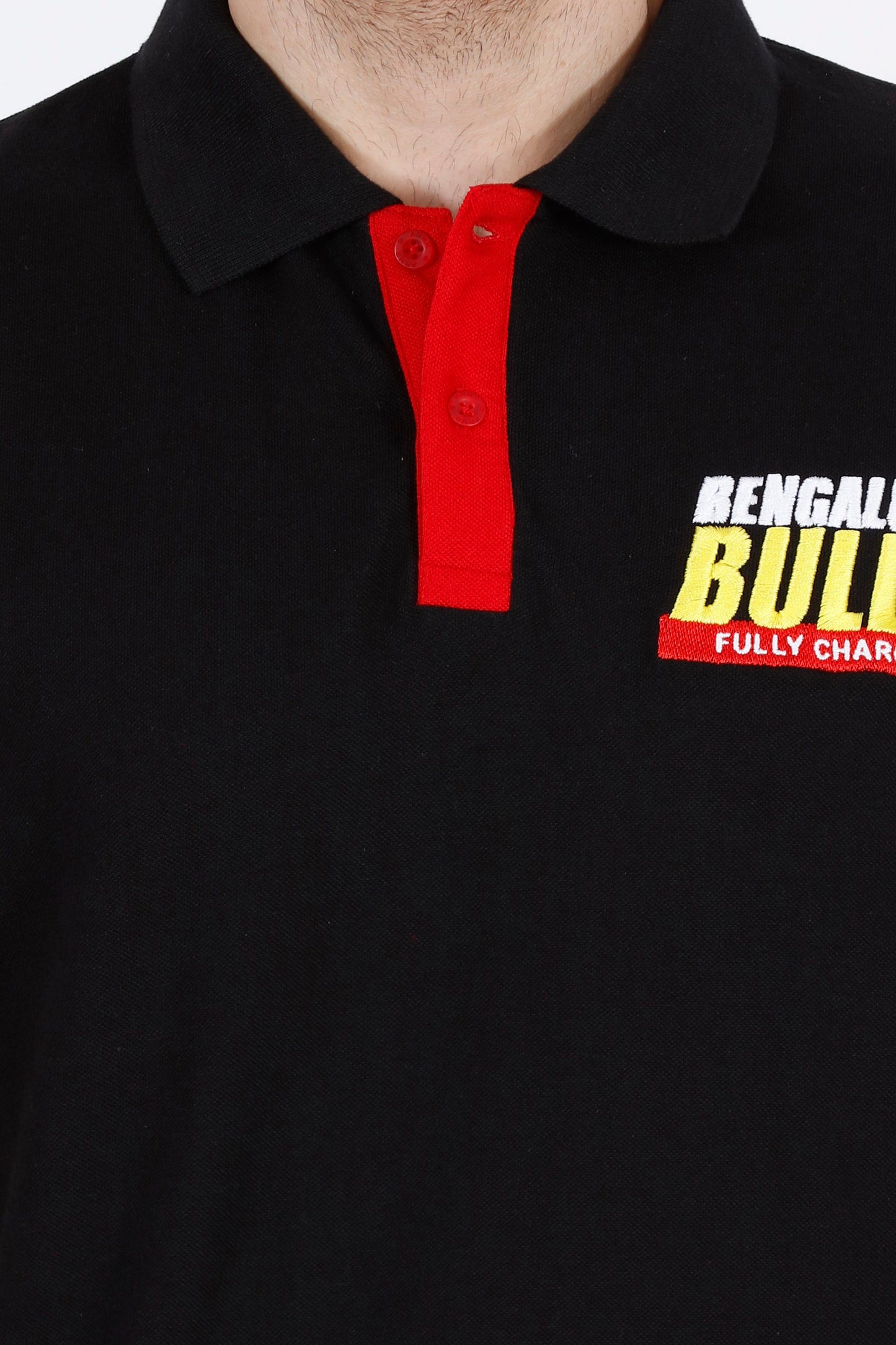 BENGALURU BULLS BLACK PREMIUM POLO TEE 