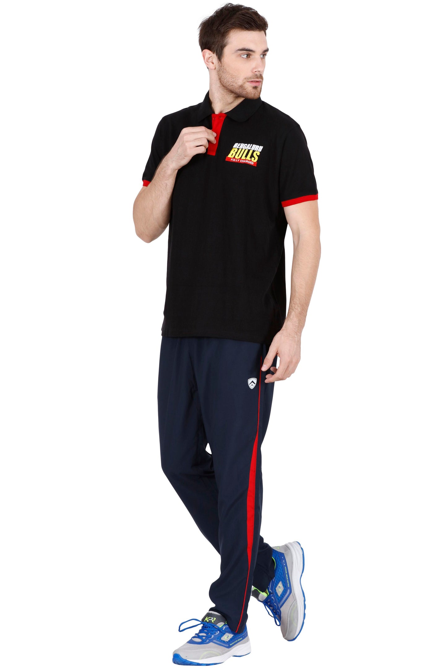 BENGALURU BULLS BLACK PREMIUM POLO TEE 